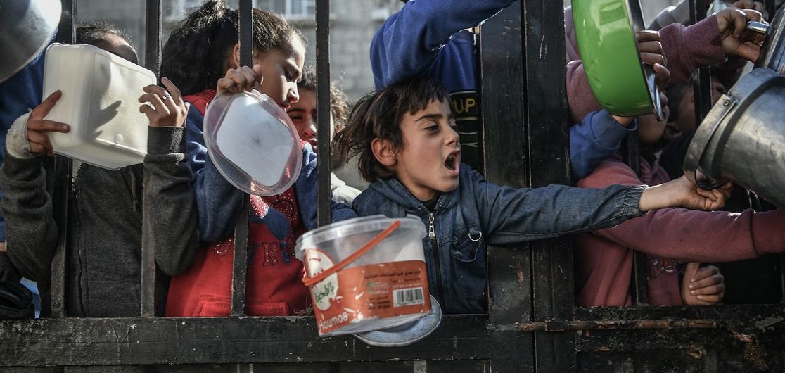 enfants famine gaza