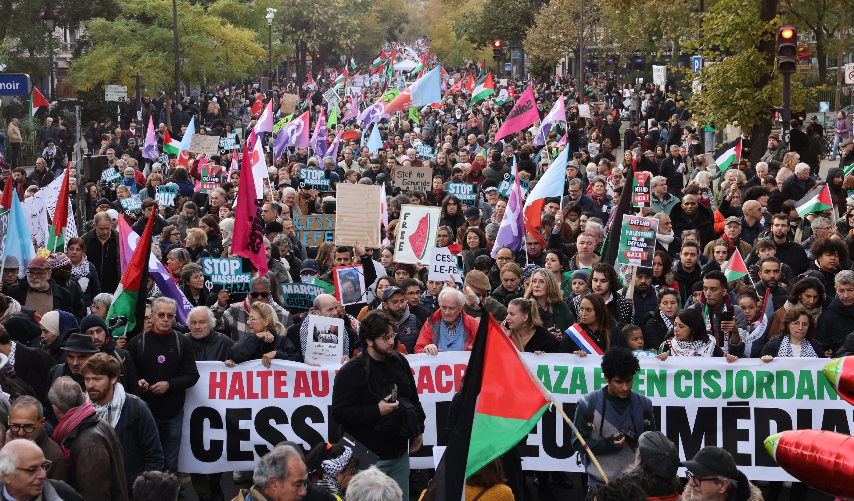 manif cessez le feu